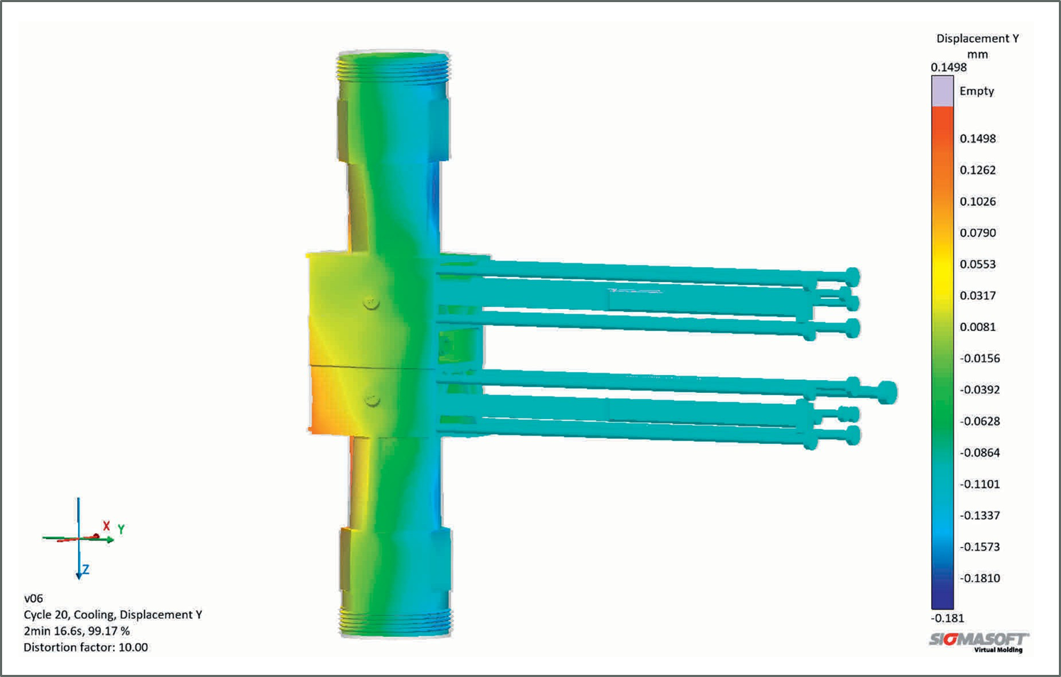 Bild 3: Kavität und Auswerfer bei der Entformung (c) SIGMA Engineering GmbH