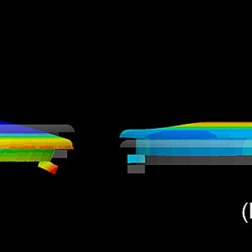 Figure 2 – Part deformation for (a) ejection after 15 s, and (b) ejection after 25 s (c) SIGMA Engineering GmbH Figure 2 – Part deformation for (a) ejection after 15 s, and (b) ejection after 25 s (c) SIGMA Engineering GmbH
